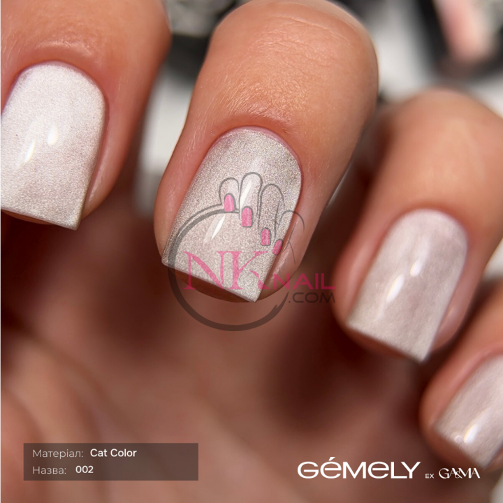 Гель-лак Gemely Cat color №002, 6 мл HEMA/TPO free